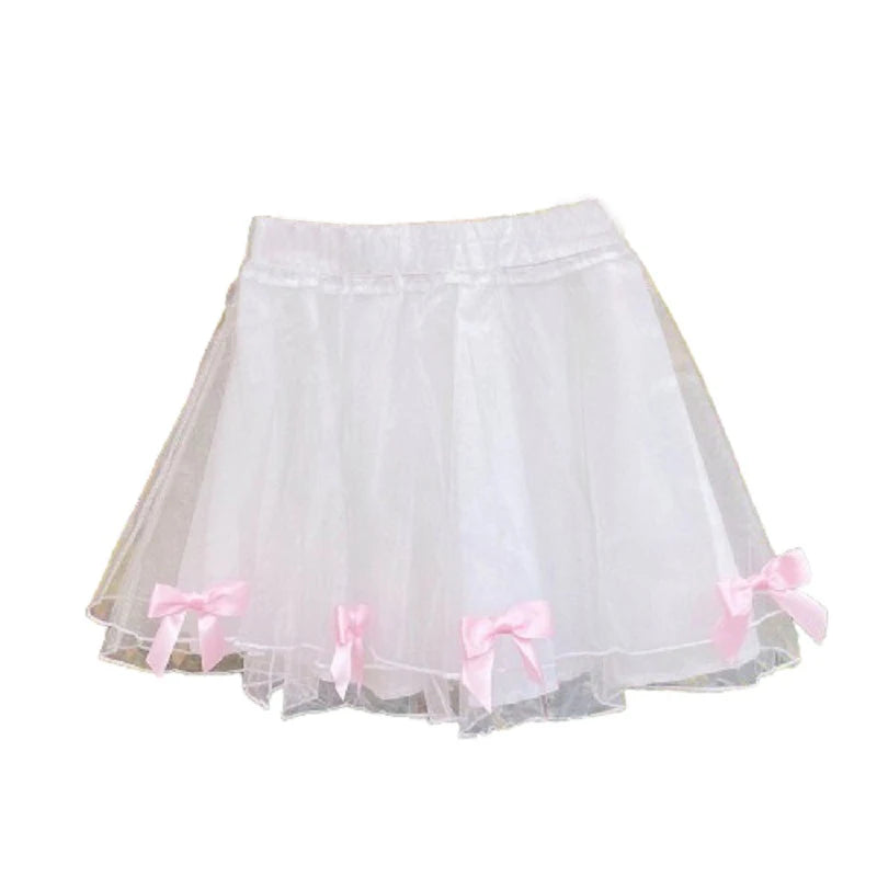 Lizzy Coquette Style Mini Skirt with Bows