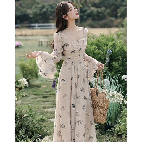 Bloom Shadows Romantic Fall Fairy Dress