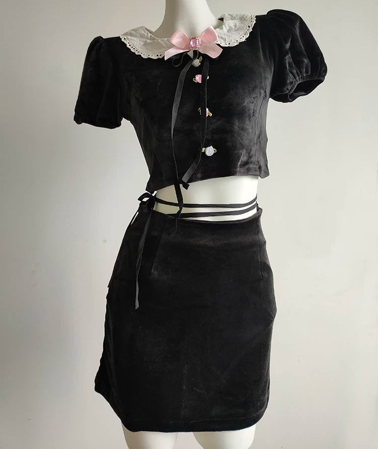 Nora Dark Coquette 2-Piece Set