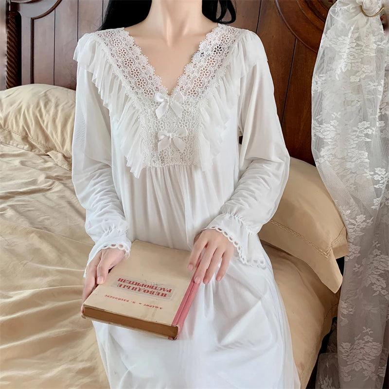 Sugarfrosted Honeymoon Romantic Vintage-Style Nightgown