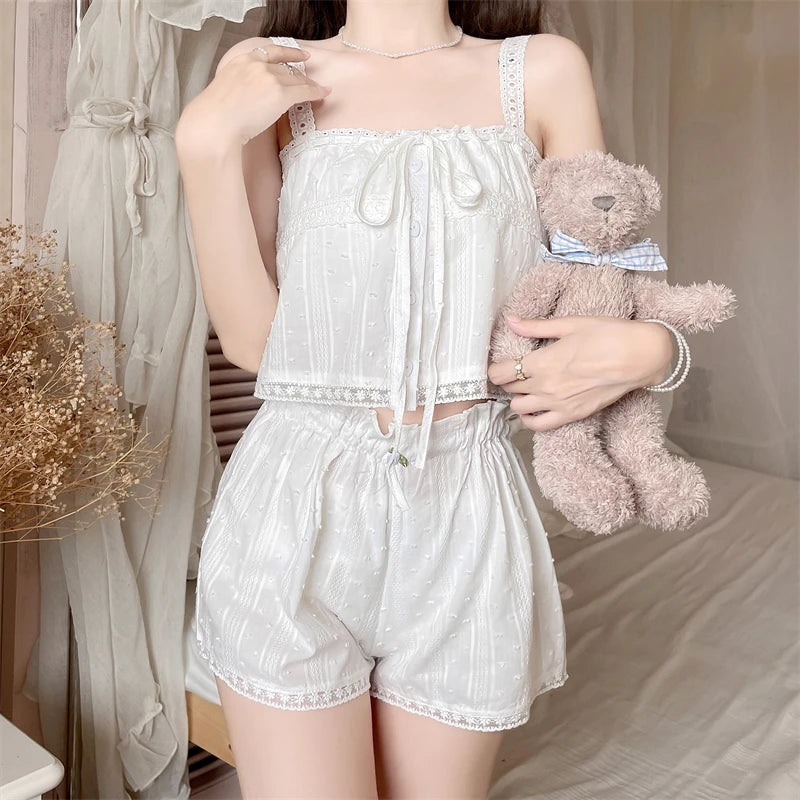 Lazy Morning Coquette Pajama Set