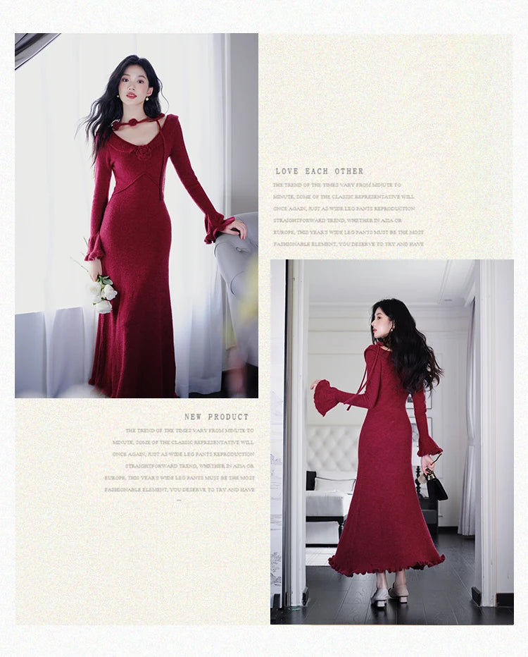 Dandelia Redwhisper Dark Romantic Dress