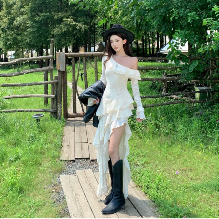 Layered Fairycore Dress goblincore dress forestcore aesthetic