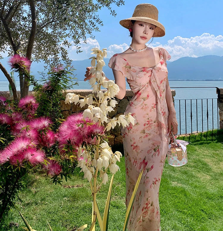 Island Rose Floral Cottage Fairy Dress
