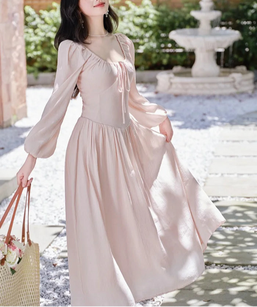 Peach Pink Princess Dress