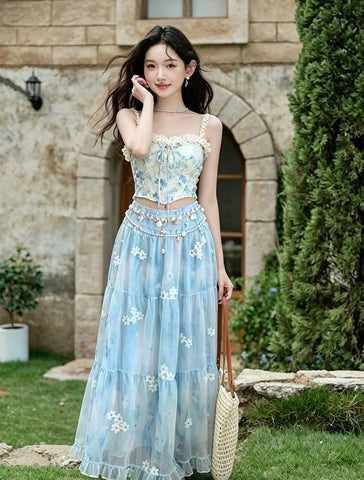 Aphrodite Aura Ethereal Essence Fairycore Princess 2-Piece Set