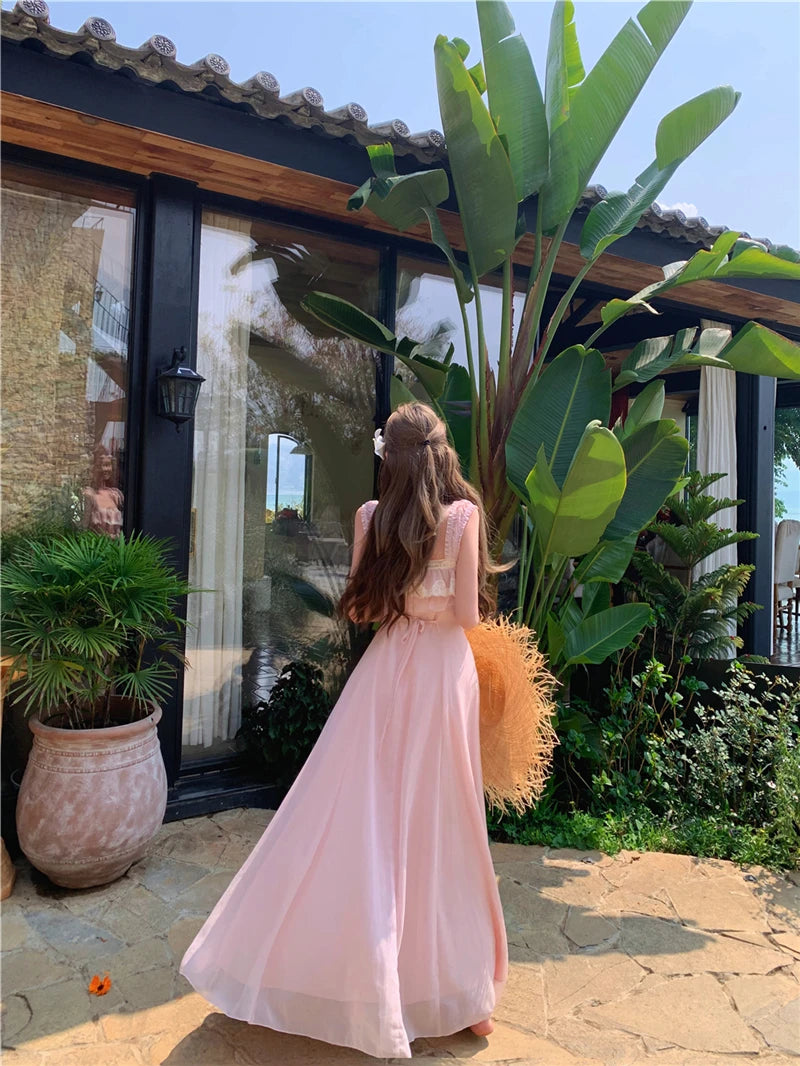 Rose Weather Pink Coquette Dress