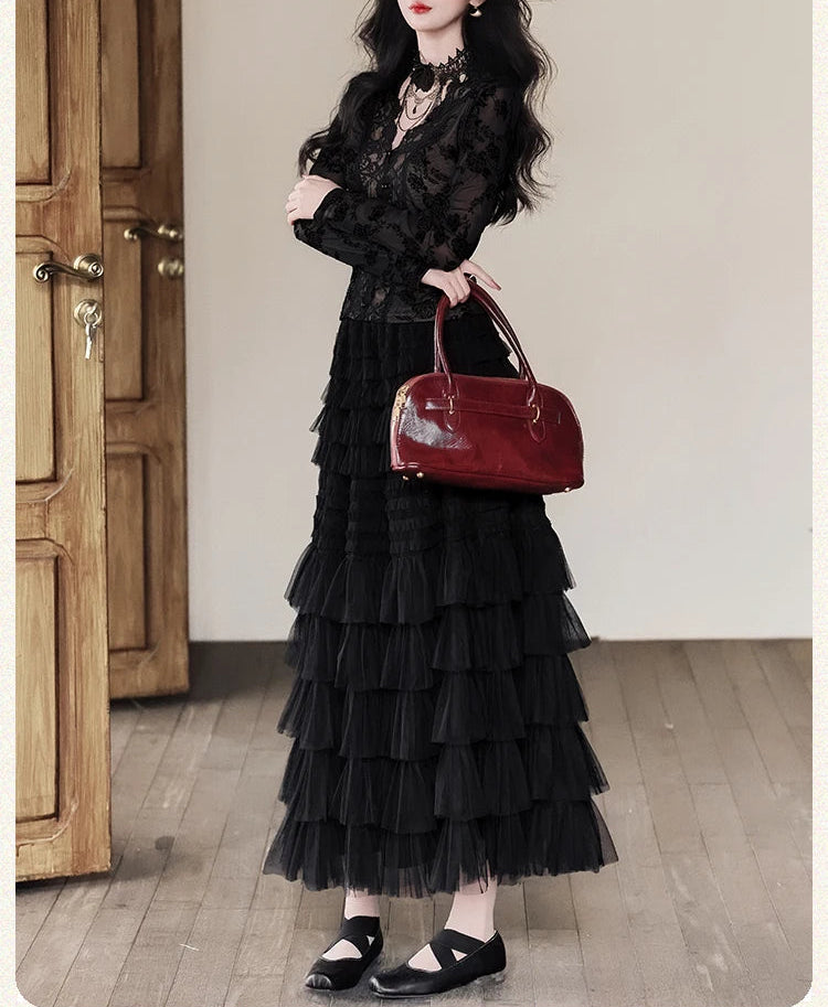 Shadow Flames 3-Piece Romantic Goth Set