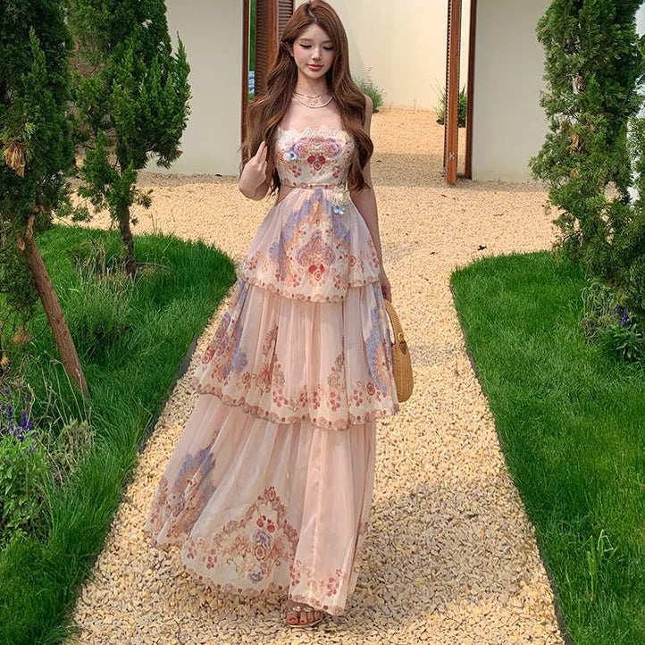 Embroidered Boho Princess Summer Dress bohemian summer dress