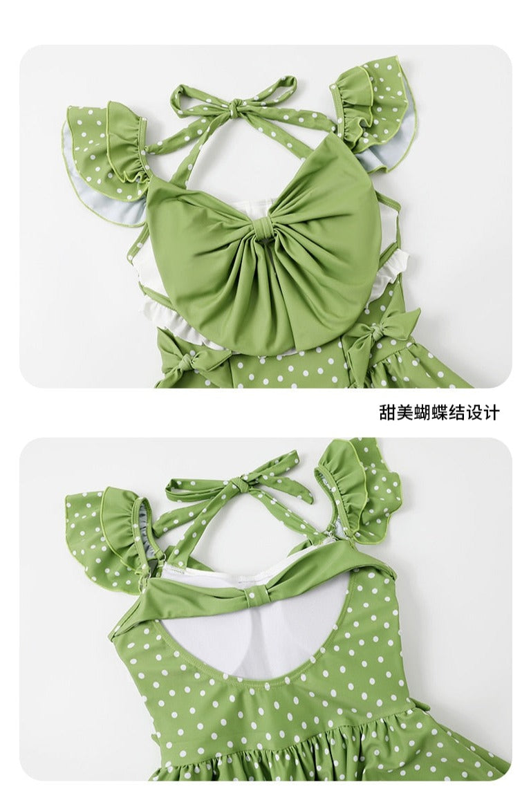 Green Witch Cottagecore Skirted Swimsuit