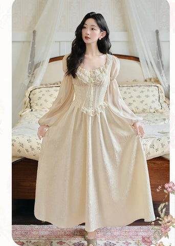 Aurora Romantic Royalcore Corset Dress