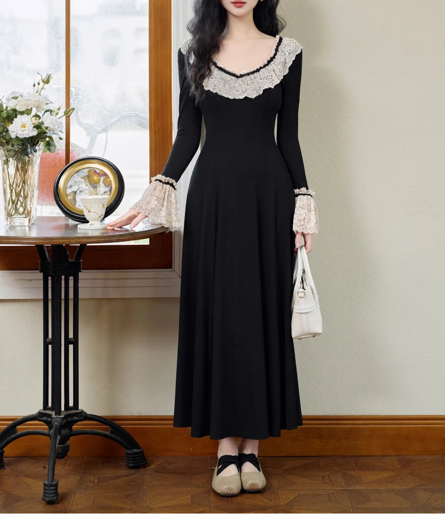 Nyra Gothic Winter Knitted Dress