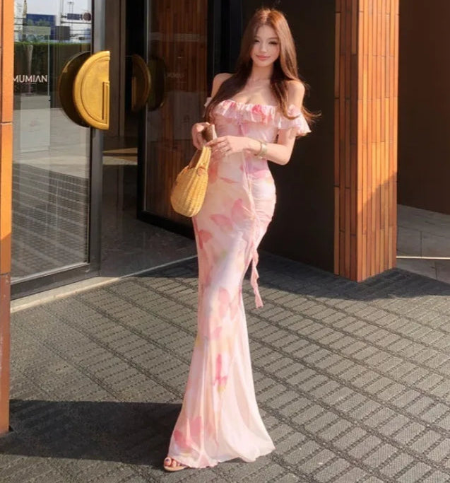 Butterfly Fairycore Dress ethereal essence style dress butterfly print Butterfly Fairycore Dress ethereal essence style dress butterfly print