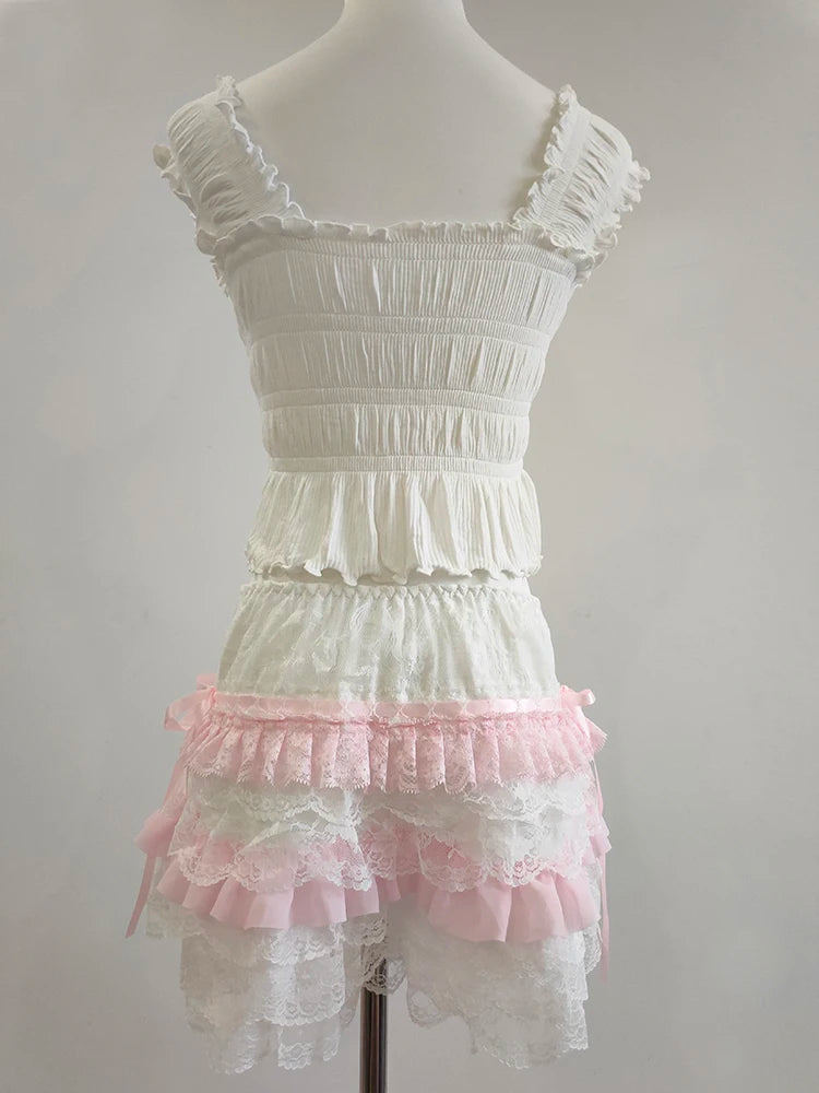 Sugar Rose Coquette Style Lace Bloomers