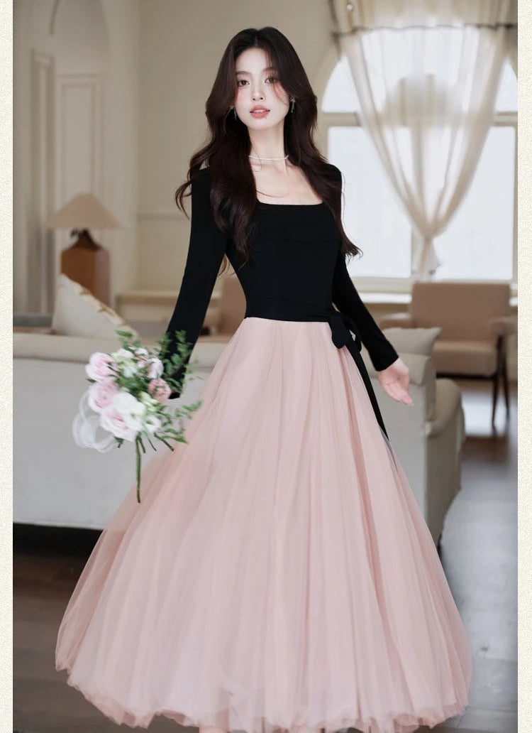 Petal Shadow Balletcore Dress