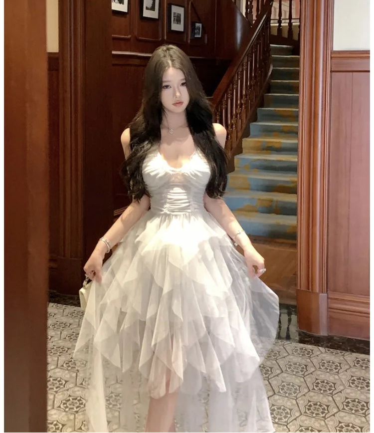 Angel Whispers Angelcore Coquette Dress