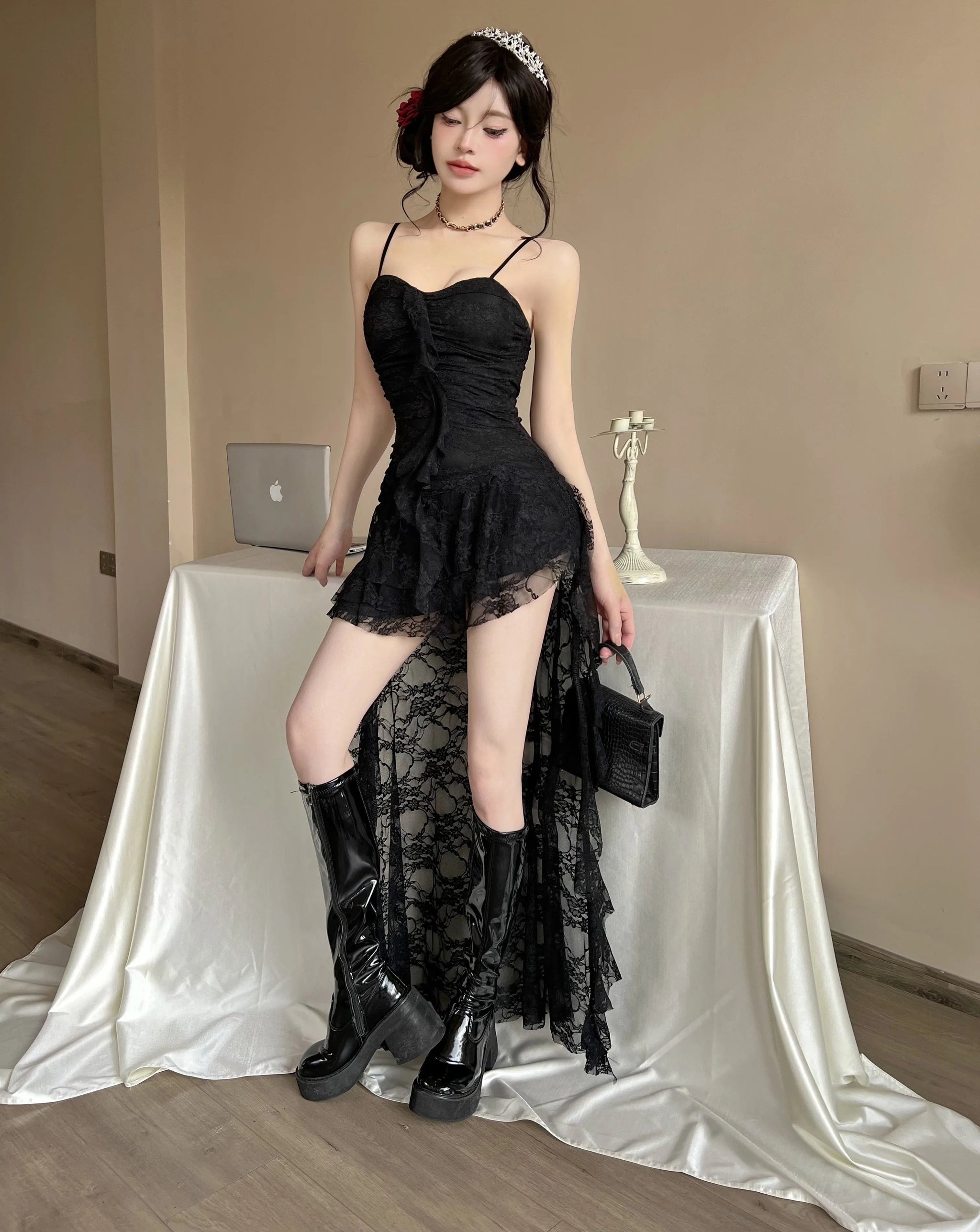 Dark Coquette Lace Dress