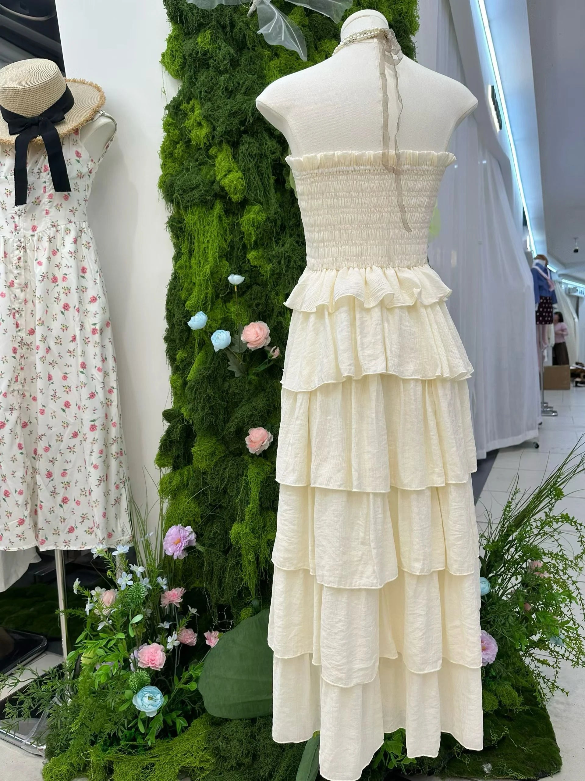 Lotus Wings Ruffle Coquette Dress