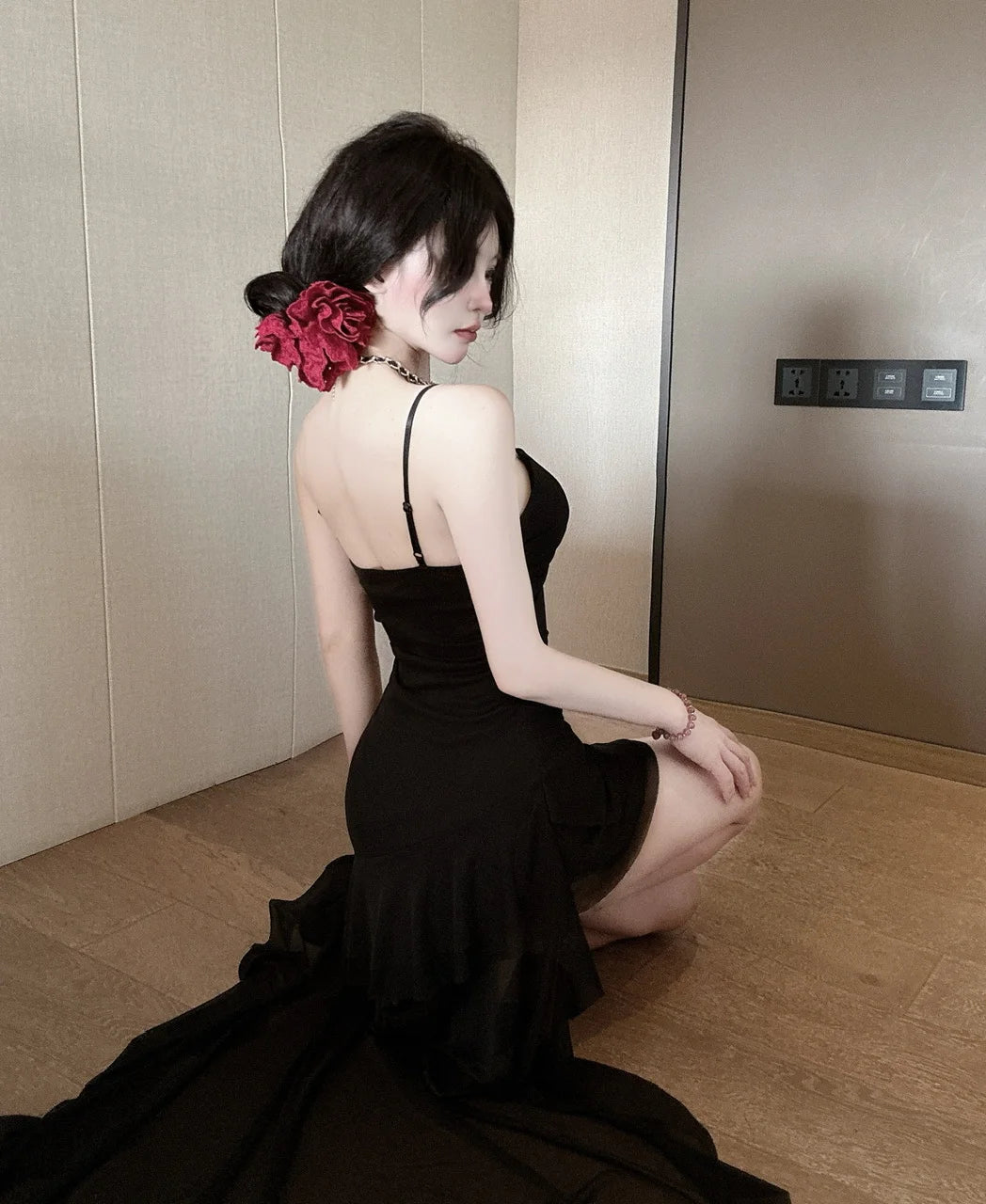Vinca Dark Coquette Dress