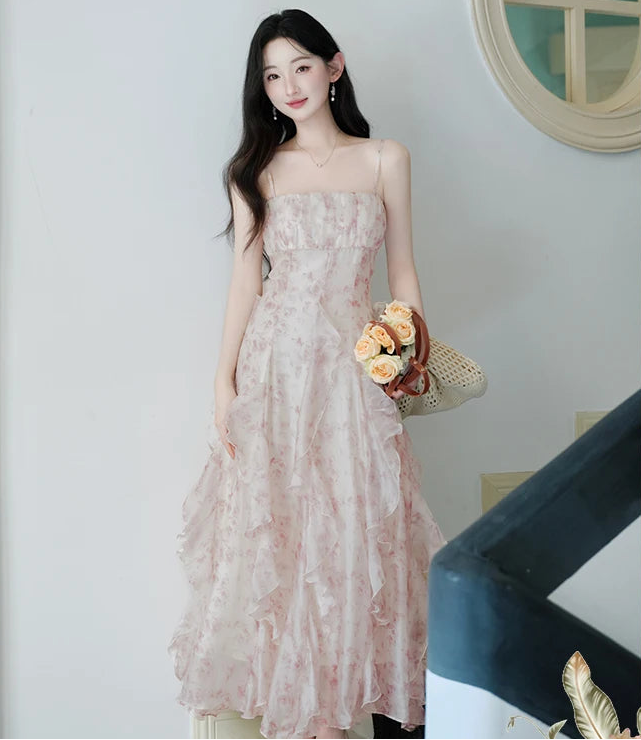 Feather Lily Romantic Spring Fairy Dress