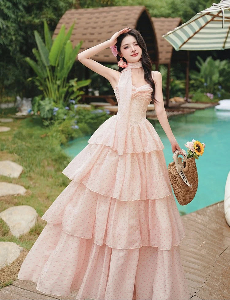 Ethereal Fairycore Princess Dress - Pastel Coquette Aesthetic Gown