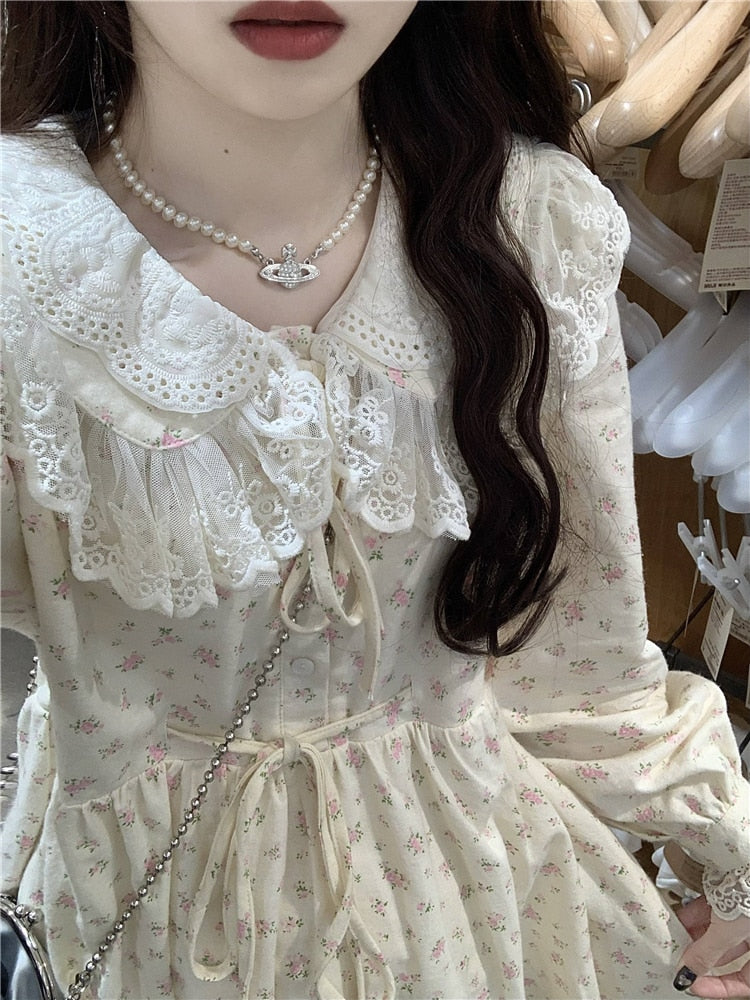 Evangeline Autumn Cottagecore Dress