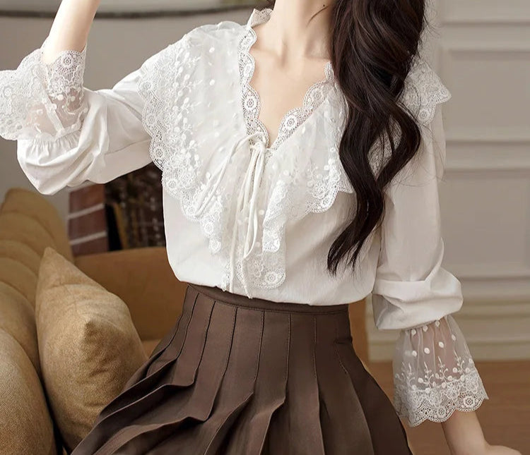 Karina Light Academia Blouse