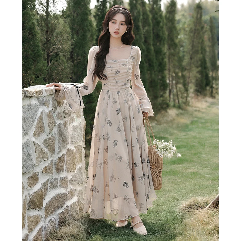 Bloom Shadows Romantic Fall Fairy Dress