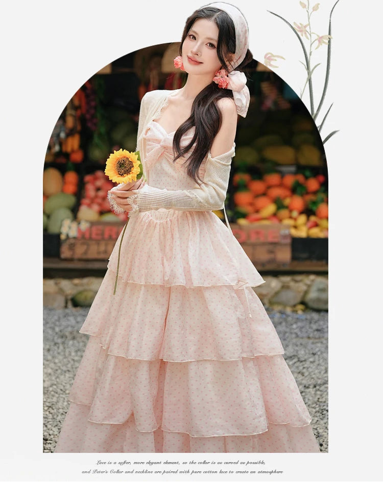 Ethereal Fairycore Princess Dress - Pastel Coquette Aesthetic Gown