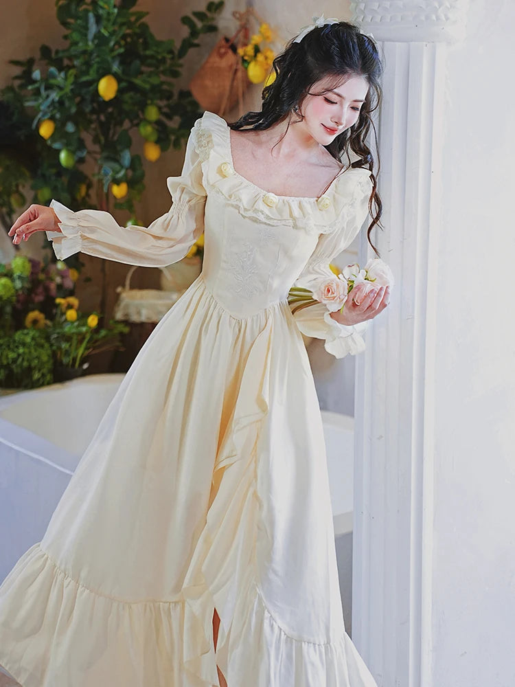 open lace back dress Princess Dress Princesscore Dress Royalcore Dress Cottagecore Dress open lace back dress Princess Dress Princesscore Dress Royalcore Dress Cottagecore Dress