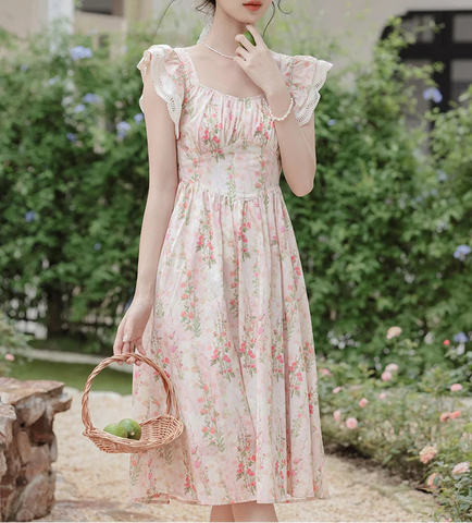 Charmed Bloom Floral Cottagecore Dress