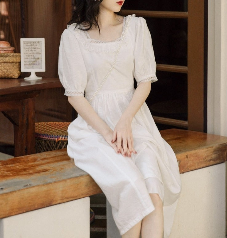 Eva Light Academia Summer Dress