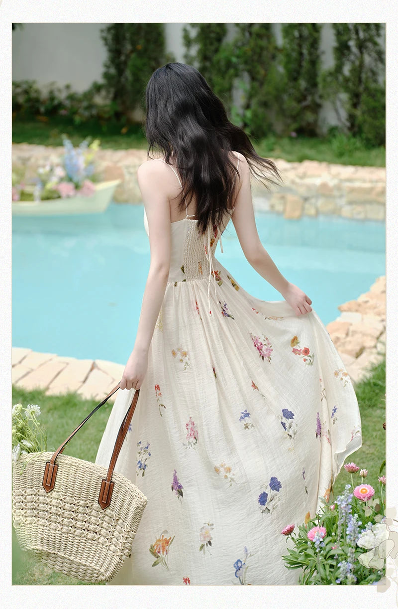 Botanical Cottage Fairy Dress flower fairy cottagecore dress floral print Botanical Cottage Fairy Dress flower fairy cottagecore dress floral print
