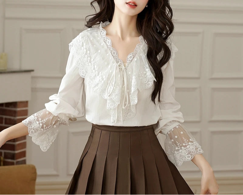 Karina Light Academia Blouse