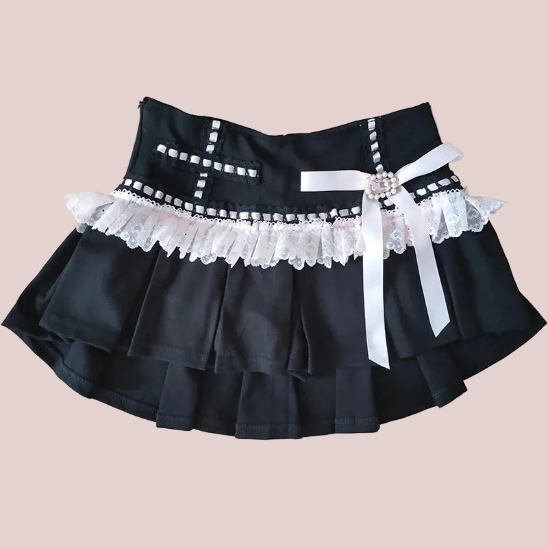 Dark Coquette Mini Skirt