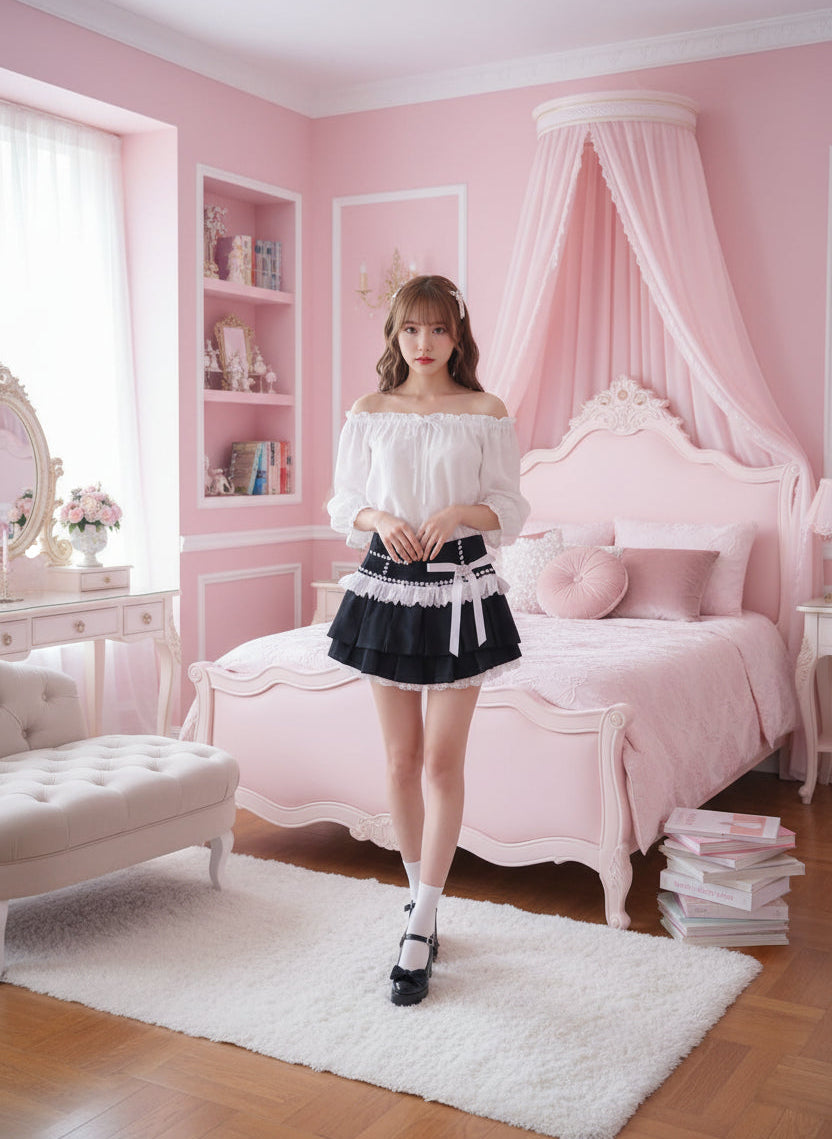 Dark Coquette Mini Skirt