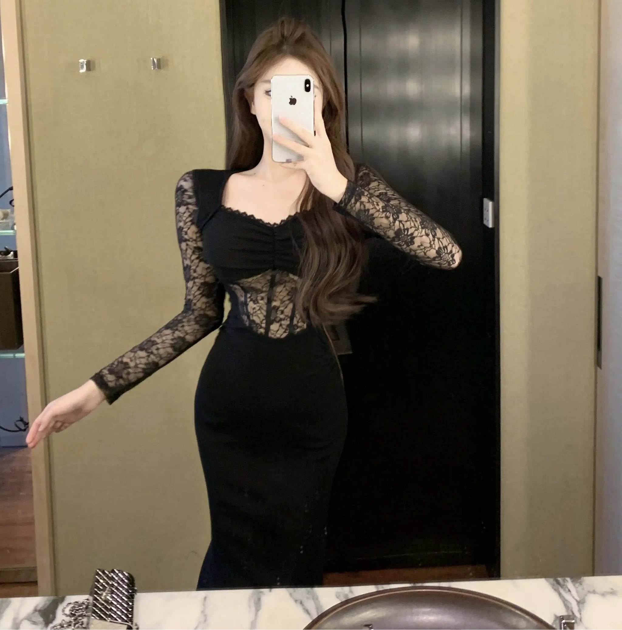 Ice Rose Dark Aesthetic Romantic Goth Dress