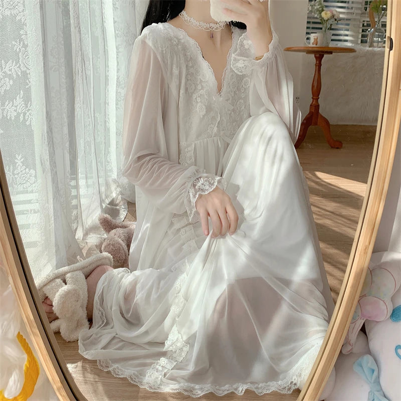 In a Moon Cloud Ethereal Angelcore Nightgown