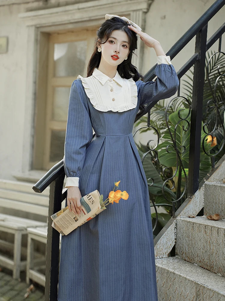 Beatrice Vintage Academia Royalcore Dress