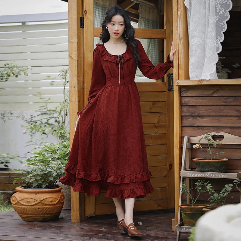 Fall Cottagecore Dress Autumn cottagecore dresses Fall Cottagecore Dress Autumn cottagecore dresses