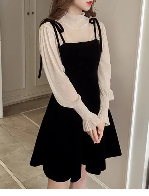Karissa 2-Piece Dark Academia Dress Set