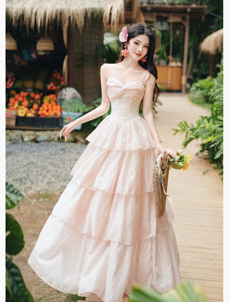 Ethereal Fairycore Princess Dress - Pastel Coquette Aesthetic Gown
