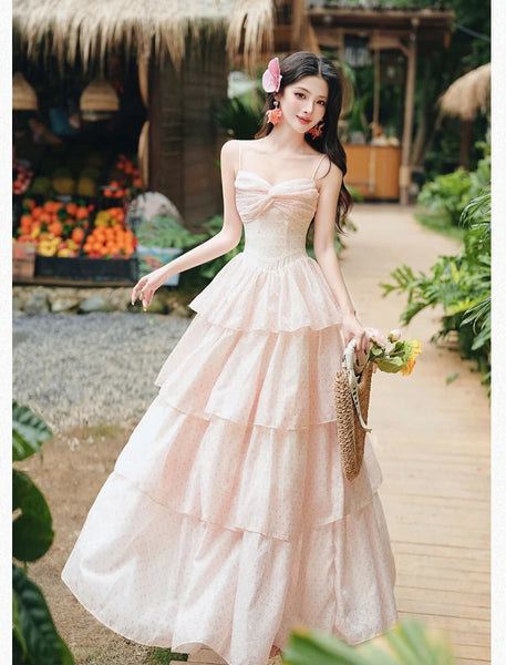 Ethereal Fairycore Princess Dress - Pastel Coquette Aesthetic Gown