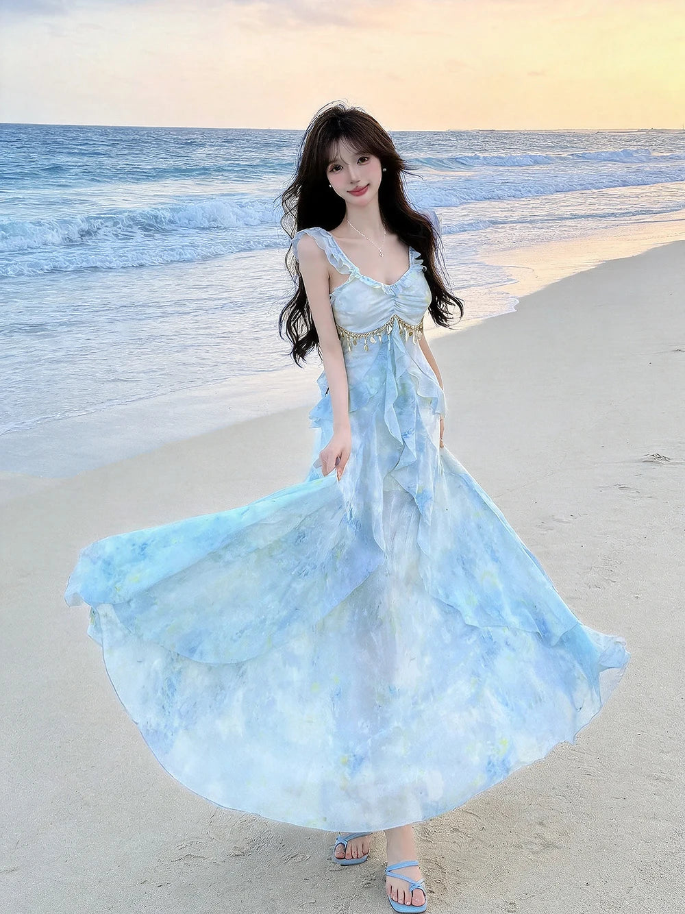 Azure Mermaid Fairy Dress