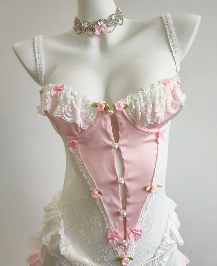 Rose Petal Coquette Bodysuit