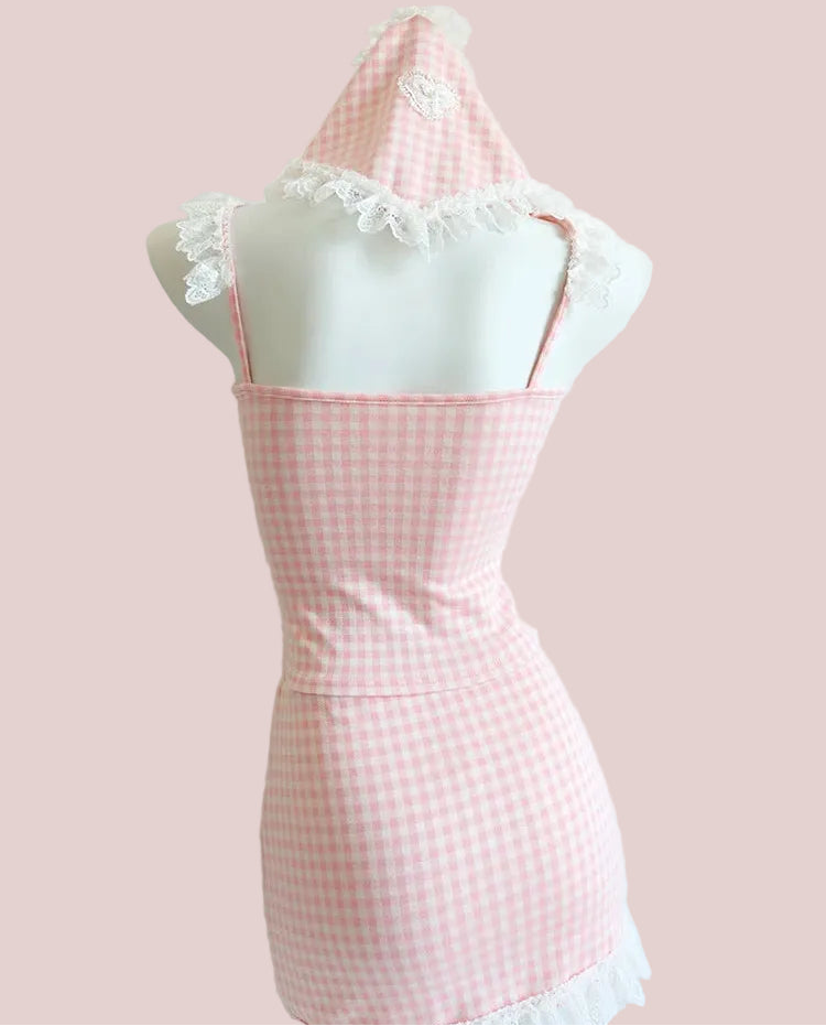 Hopeless Romantic Y2K Coquette Pink Ruffle Top - Romantic Anime Aesthetic