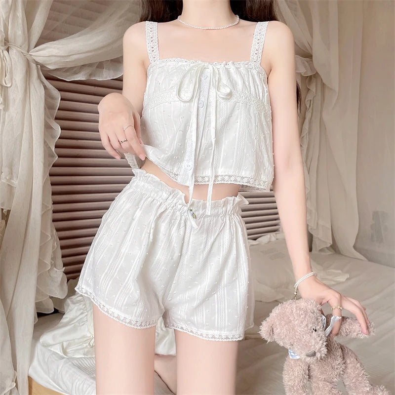 Lazy Morning Coquette Pajama Set