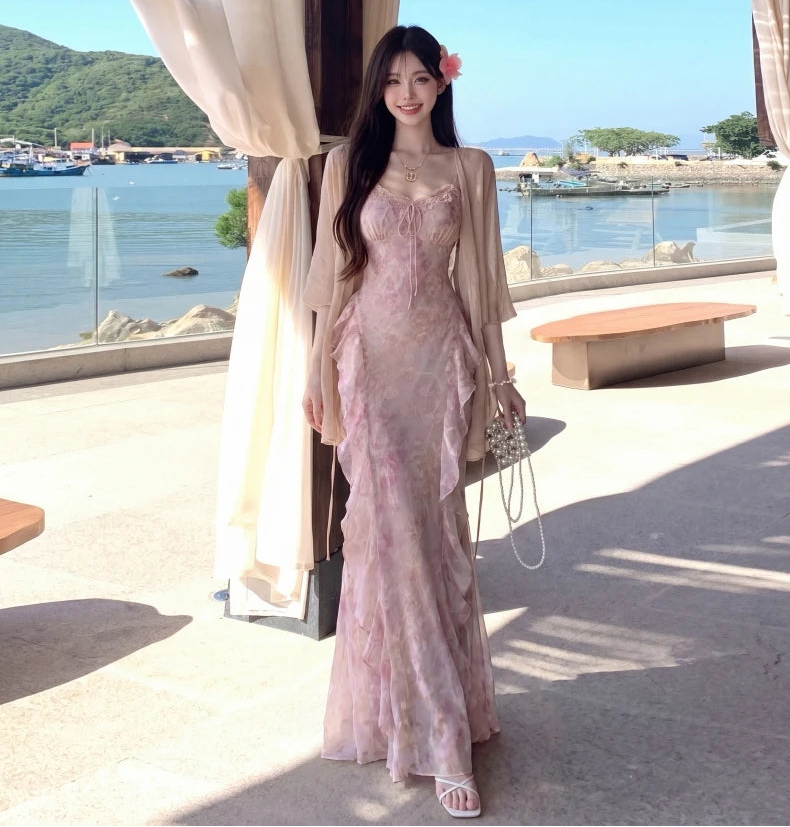 Cherry Blossoms Pink Coquette Fairy Dress