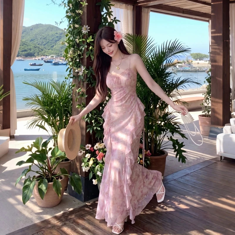 Cherry Blossoms Pink Coquette Fairy Dress