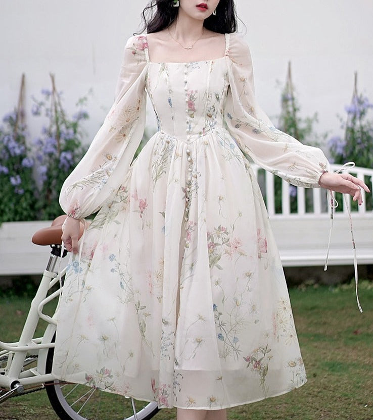 Angelic Field Fairycore Princess Dress